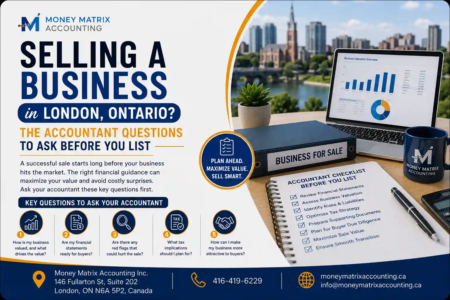 Selling a Business in London, Ontario? Here’s What Your Accountant Should Be Asking You