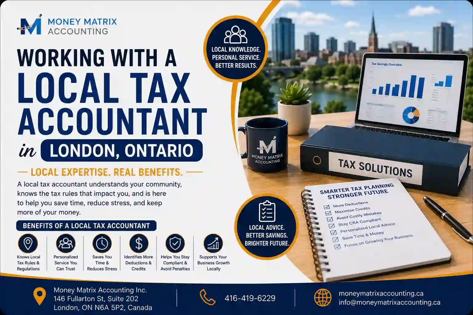 Benefits of Working With a Local Tax Accountant in London, Ontario